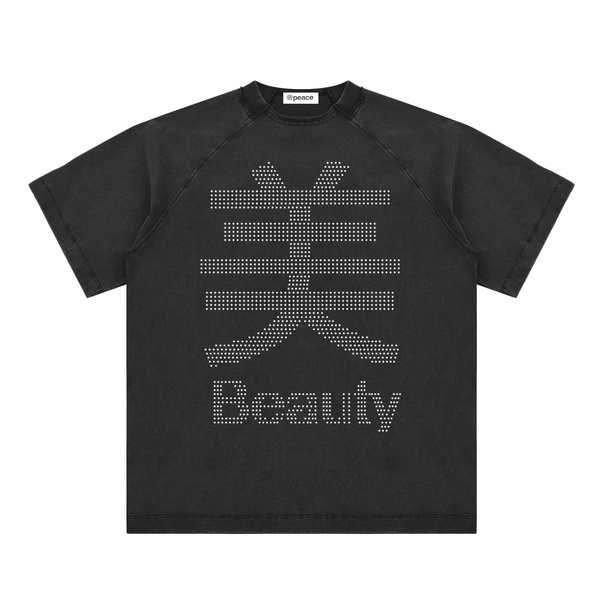 Black hidden beauty tee