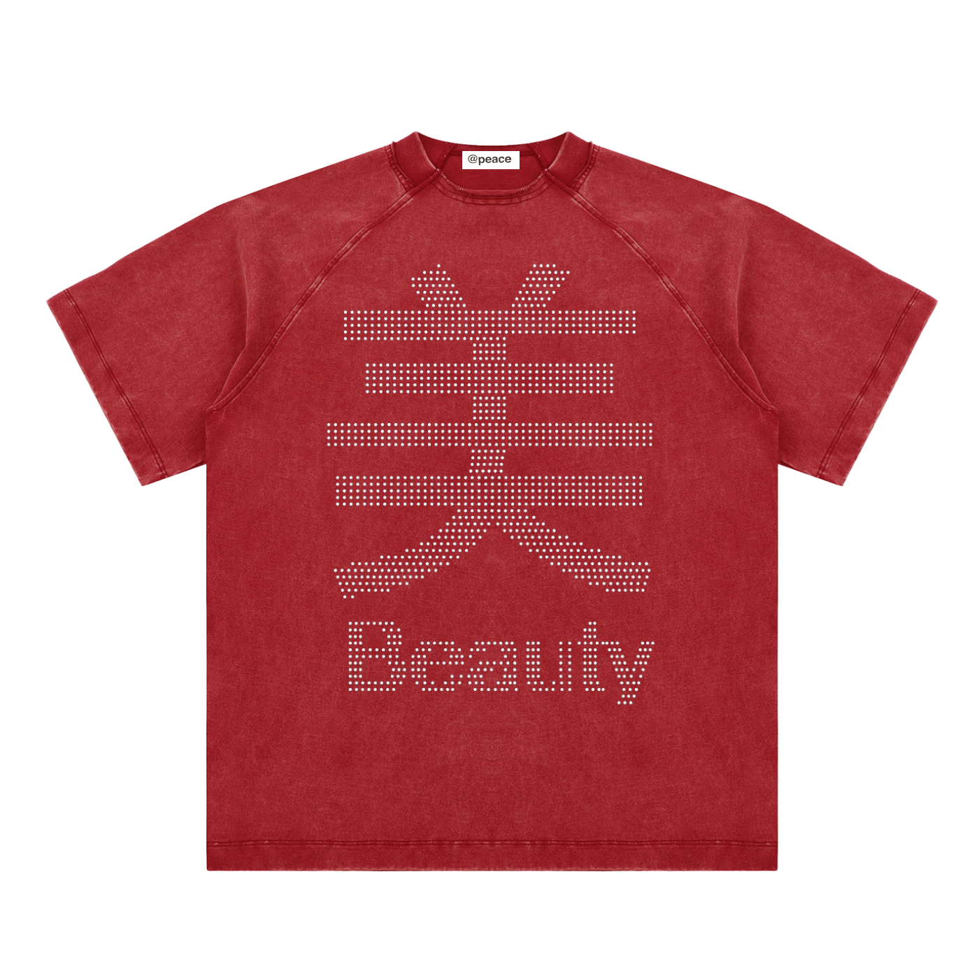 Red hidden beauty tee