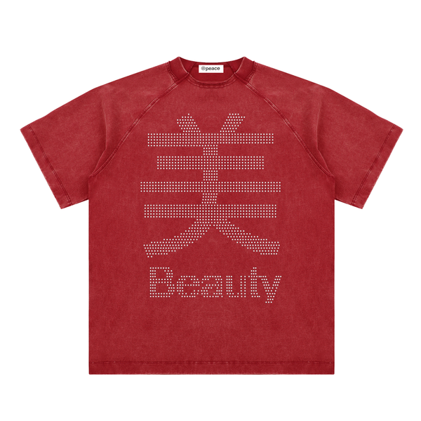 Red hidden beauty tee